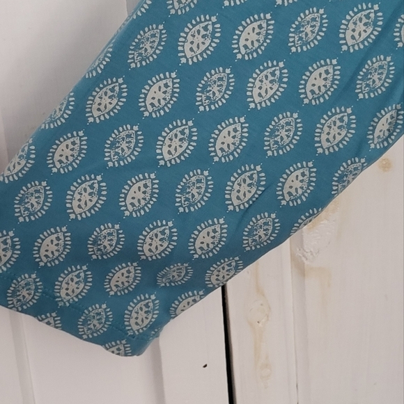 L.L. Bean Supma Cotton Printed 3/4 Sleeve Top - Picture 3 of 6